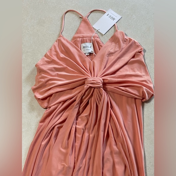 MISA Los Angeles Domino Mini Dress in Apricot Size S NWT - Picture 4 of 12